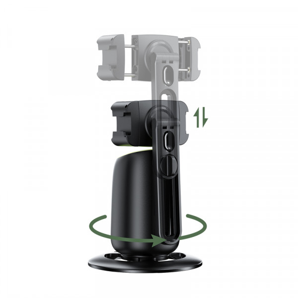 Смарт-штатив ACEFAST E44 360-degree AI intelligent follow-up PTZ Black (6974316286356)