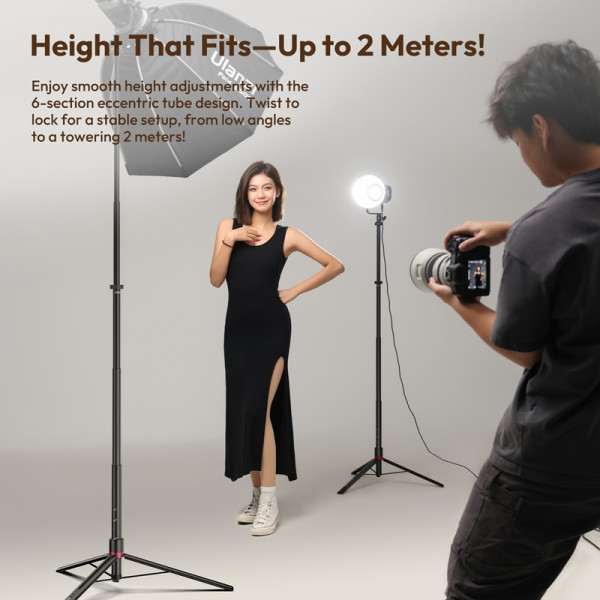 Стійка для світла складна Ulanzi AT-05 2M Heavy Duty Foldable Light Stand(48-200cm) Black (T083)