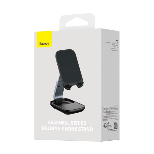 Тримач для телефона Baseus Seashell Series Folding Phone Stand Cluster Black