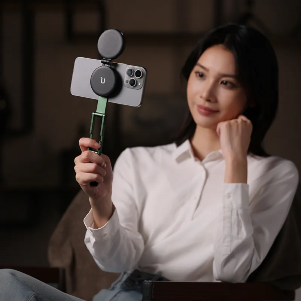 Тримач телефона Ulanzi MA60 Foldable Magnetic Phone Tripod (Pink) (S039)