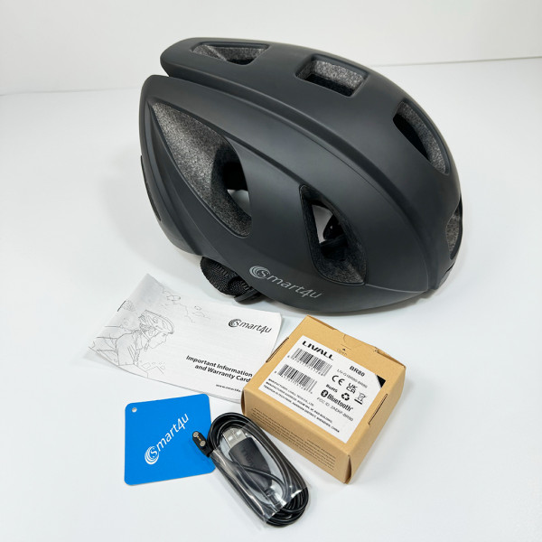 Захисний шолом Smart4u R55 (L) Чорний (58-62см), акустика, мікрофон, сигнали поворотів та стопів, додаток, пульт BR80