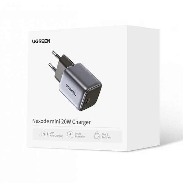 Зарядний пристрій UGREEN CD318 Nexode mini 20W Charger EU (UGR-90664)