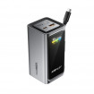 Зовнішній акумулятор ACEFAST M33-20000 100W fast charging power bank with cable and TFT display metal gray (6974316286363)