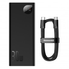 Зовнішній акумулятор Baseus Adaman Metal Digital Display Fast charge Power Bank 20000mAh 30W（2021 Editon）Tarnish