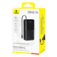 Зовнішній акумулятор Baseus Bipow 2 Digital Display Power Bank With Built-in USB-C Cable 20000mah 20W Cluster Black (P10077101113-01)