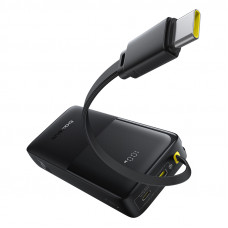 Зовнішній акумулятор Baseus Bipow 2 Digital Display Power Bank With Built-in USB-C Cable 20000mah 20W Cluster Black (P10077101113-01)