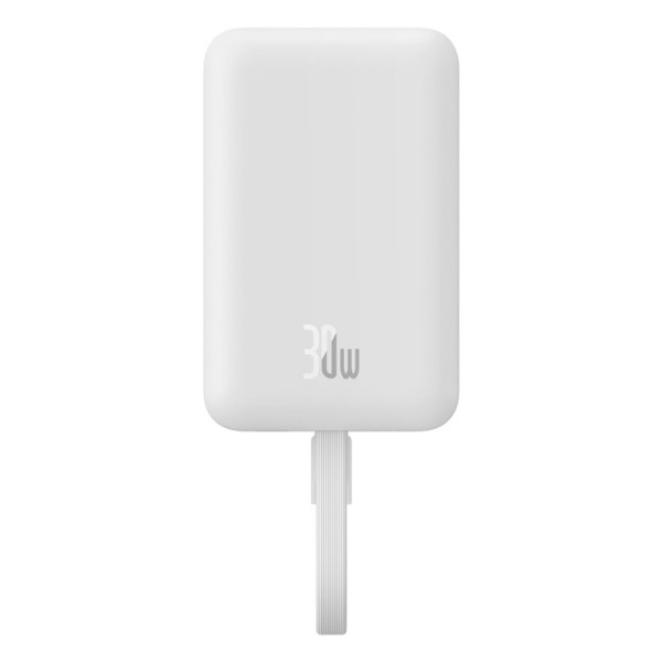 Зовнішній акумулятор Baseus Magnetic Mini Wireless Fast Charge Power Bank Type-C Edition 10000mAh 30W Stellar White