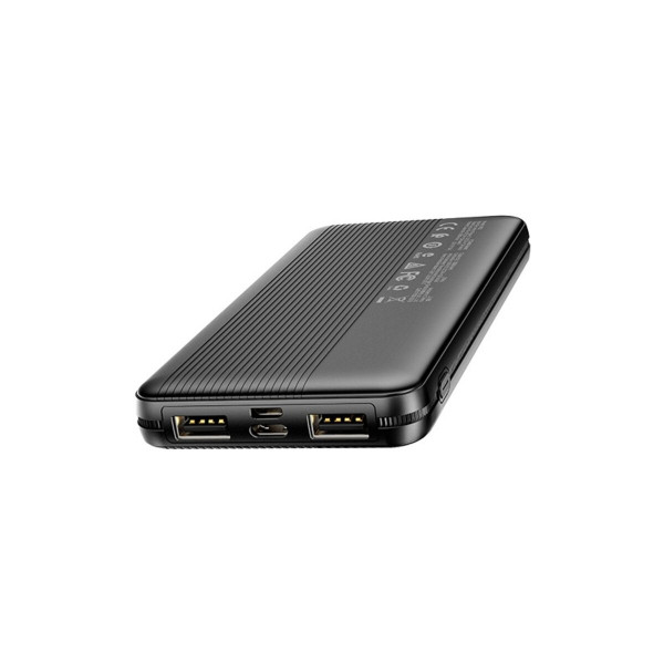 Зовнішній акумулятор BOROFONE BT32 Precious, mobile power bank, 10000mAh 2A Чорний