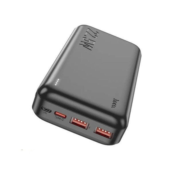 Зовнішній акумулятор HOCO J101A Astute 22.5W fully compatible power bank 20000mAh Чорний