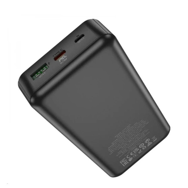 Зовнішній акумулятор HOCO J102A Cool figure PD20W+QC3.0 power bank(20000mAh) Чорний