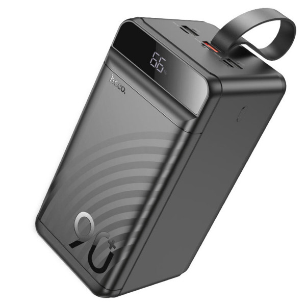 Зовнішній акумулятор HOCO J123D Element 22.5W+PD20W fully compatible power bank with digital display(90000mAh) Чорний