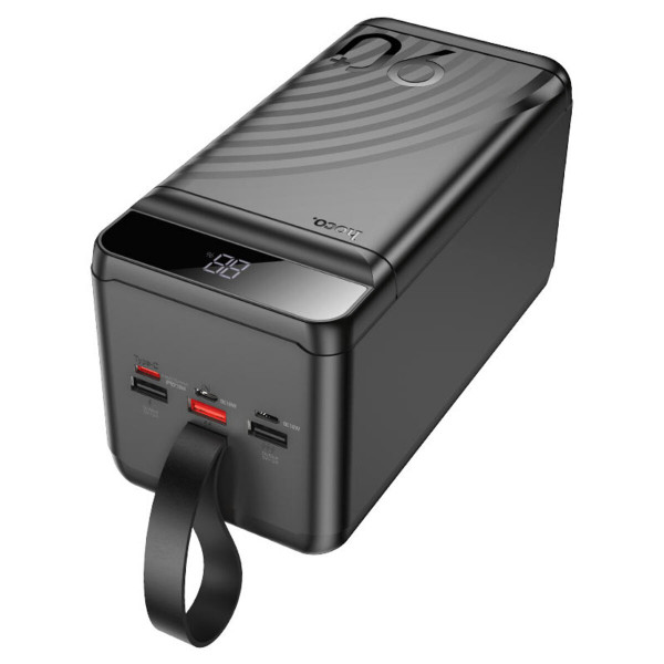 Зовнішній акумулятор HOCO J123D Element 22.5W+PD20W fully compatible power bank with digital display(90000mAh) Чорний