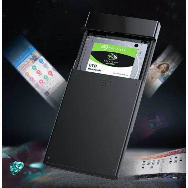 Зовнішня кишеня для накопичувача UGREEN US221 2.5 Inch Hard Drive Box(UGR-30847)
