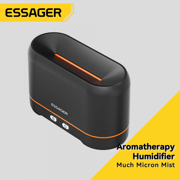 Зволожувачі повітря ESSAGER Flame Aromatherapy Humidifier Black (EJSQ-HY01)
