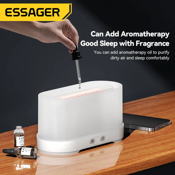 Зволожувачі повітря ESSAGER Flame Aromatherapy Humidifier Black (EJSQ-HY01)