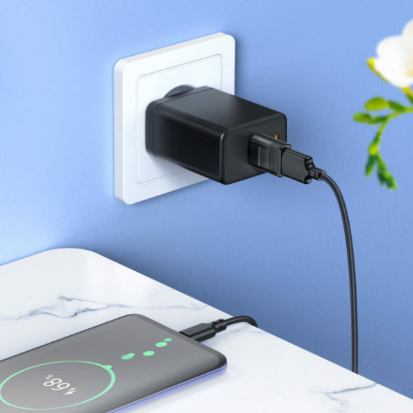 Адаптер BOROFONE BV18 Type-C male to USB female USB3.0 adapter Чорний