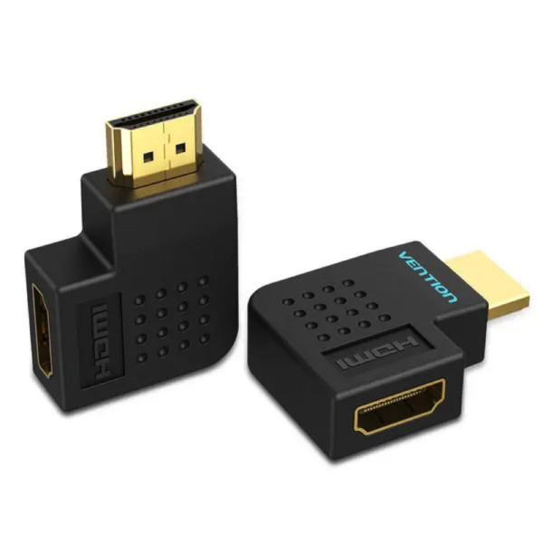 Адаптер Vention HDMI 90 Degree Male to Female Adapter Чорний (AIOB0)