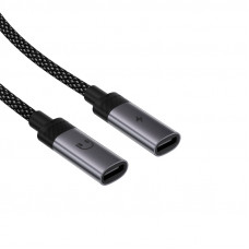 Аудіокабель ACEFAST J14 USB-C 2-in-1 charging audio adapter Black (6974316285823)