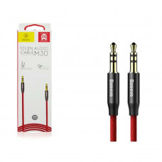Аудіокабель Baseus Yiven Audio Cable M30 1M Червоний+Чорний