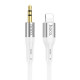Аудiокабель HOCO UPA22 iP silicone digital audio conversion cable White (6931474769480)