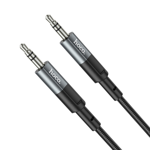Аудіокабель HOCO UPA23 AUX audio cable Metal Gray