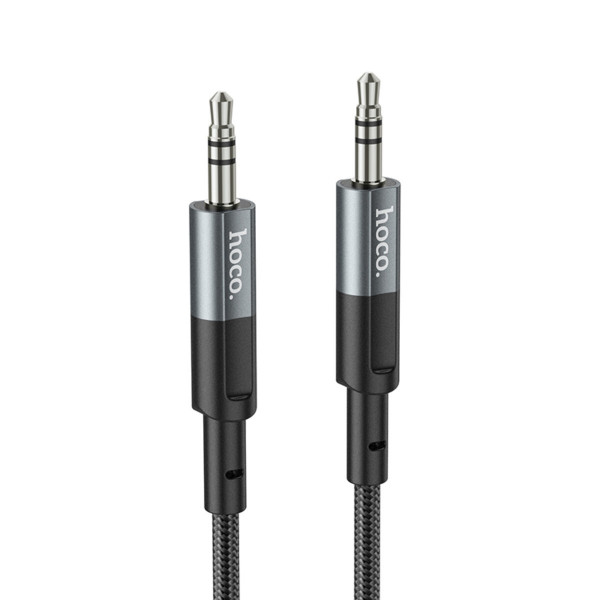 Аудіокабель HOCO UPA23 AUX audio cable Metal Gray