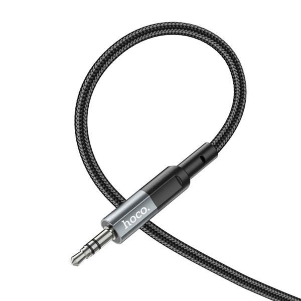 Аудіокабель HOCO UPA23 AUX audio cable Metal Gray