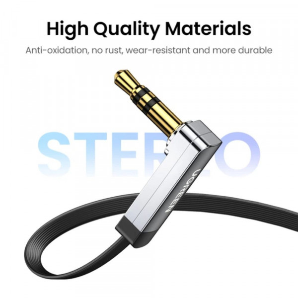 Аудіокабель UGREEN AV119 3.5mm Male to 3.5mm Male Cable 2m Black (UGR-10735)