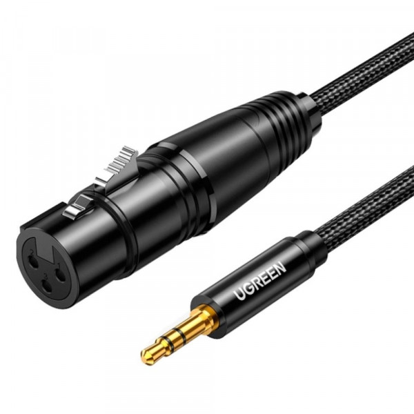 Аудіокабель UGREEN AV182 3.5mm Three-Pole Male to XLR Female Audio Cable 2m (UGR-20244)