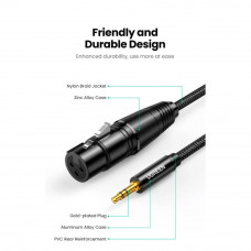 Аудіокабель UGREEN AV182 3.5mm Three-Pole Male to XLR Female Audio Cable 2m (UGR-20244)