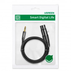 Аудіокабель UGREEN AV182 3.5mm Three-Pole Male to XLR Female Audio Cable 2m (UGR-20244)