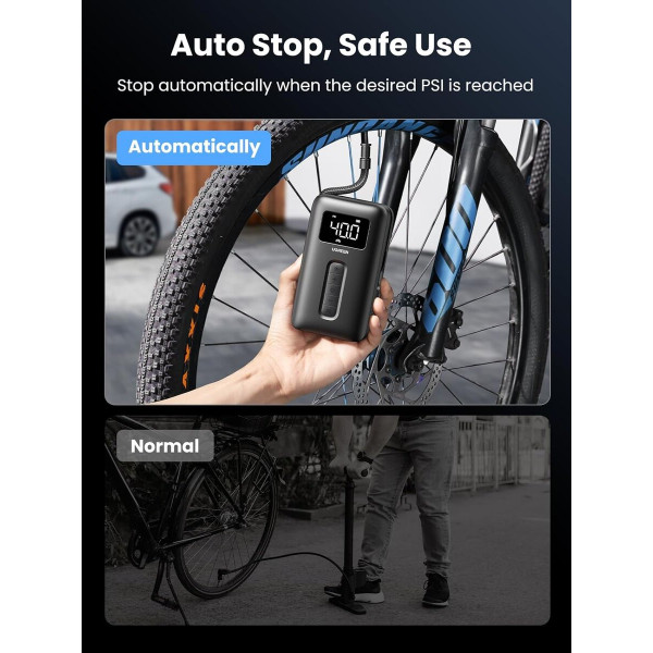 Автомобільний насос UGREEN Portable Tire Inflator