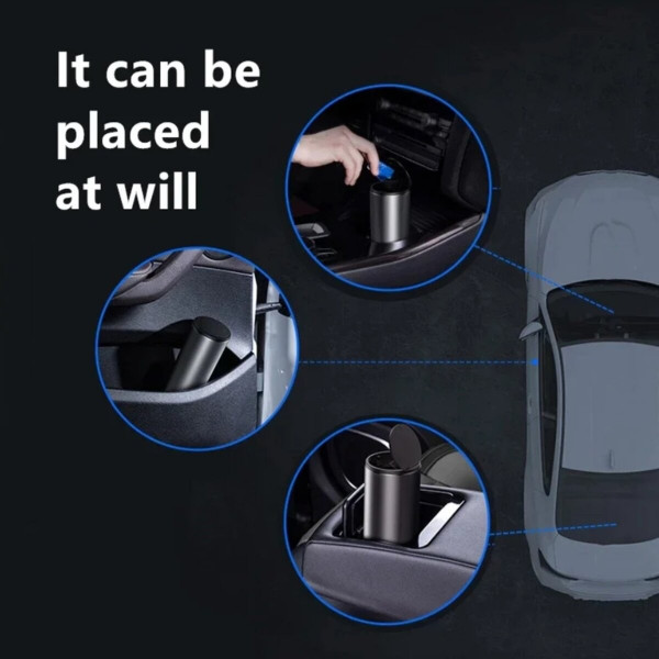 Автомобільний сміттєвий контейнер Baseus Gentleman Style Vehicle-mounted Trash Can（Bag1 roll/30）Black