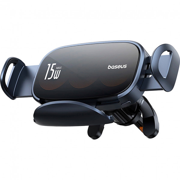 Автомобільний тримач з БЗП Baseus LightChaser Series Triple-Coil Wireless Charging Electric Car Mount Cluster Чорний