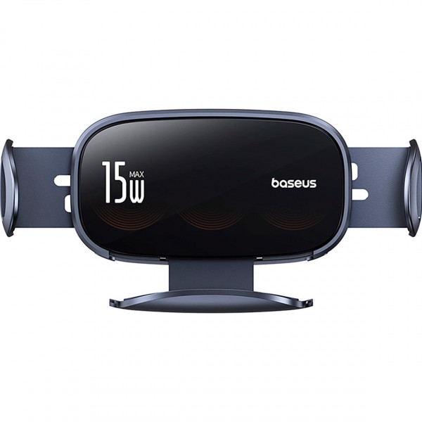 Автомобільний тримач з БЗП Baseus LightChaser Series Triple-Coil Wireless Charging Electric Car Mount Cluster Чорний