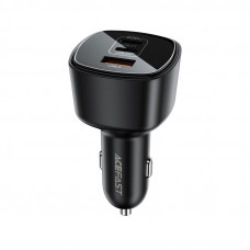 Автомобільний зарядний пристрій ACEFAST B18 200W(2USB-C+USB-A)fast car charger Black (6974316285953)