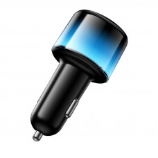 Автомобільний зарядний пристрій HOCO Z69A Vivido PD37W(2C1A) car charger with digital display Black (6942007681568)