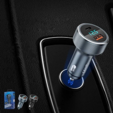 Автомобільний зарядний пристрій REMAX Salo Series 58.5W PD+QC 1A+1C Fast Charging Car Charger RCC215 Black (6972174159294)
