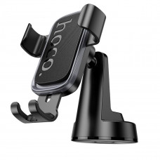 Автотримач для телефона HOCO H81 Vista Gravity Car holder (center console) Black Metal Gray