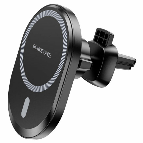 Автотримач для телефона з БЗП BOROFONE BH201 magnetic wireless fast charging car holder