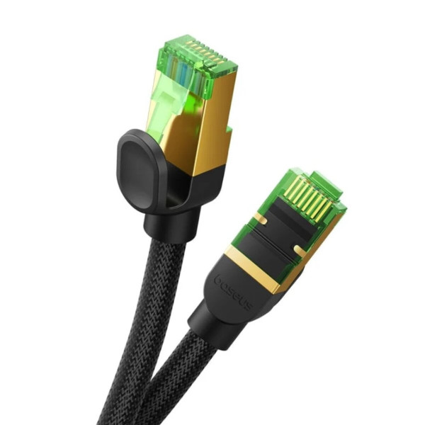 Baseus High Speed CAT8 40Gigabit Ethernet Cable (Braided Cable)10m Cluster Black