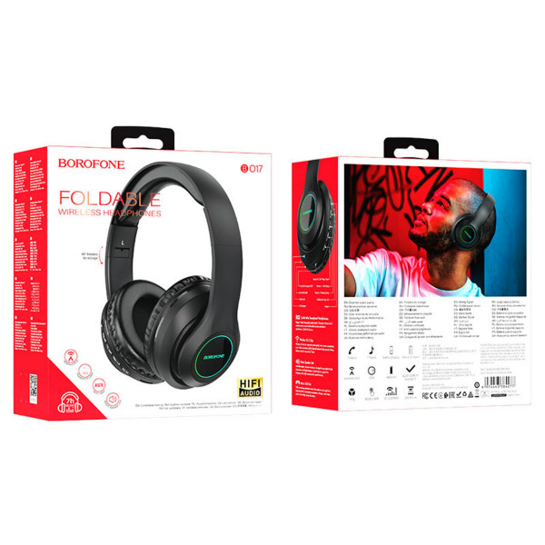 Бездротові навушники BOROFONE BO17 wireless headphones Чорний