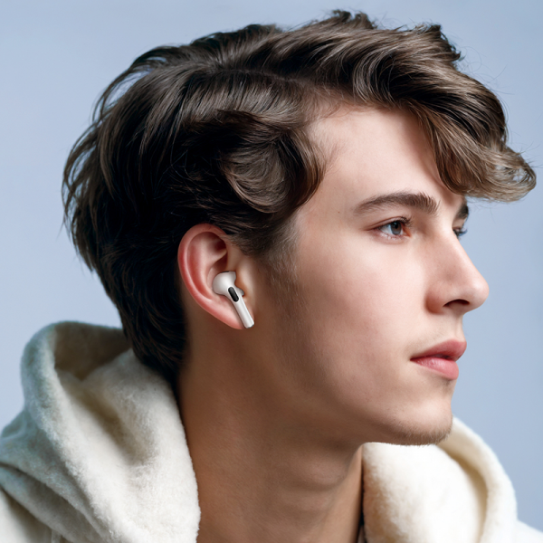 Бездротові навушники HOCO EW72 Soar true wireless ANC Noise Reduction touch screen BT headset Білий