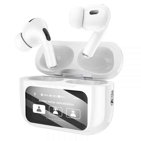 Бездротові навушники HOCO EW72 Soar true wireless ANC Noise Reduction touch screen BT headset Білий