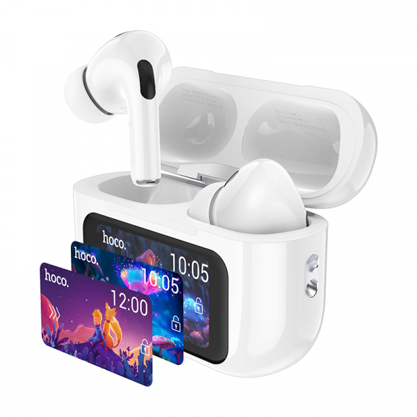 Бездротові навушники HOCO EW72 Soar true wireless ANC Noise Reduction touch screen BT headset Білий