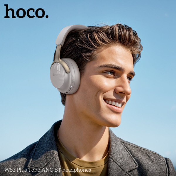 Бездротові навушники HOCO W53 Plus Tone ANC BT headphones Gray