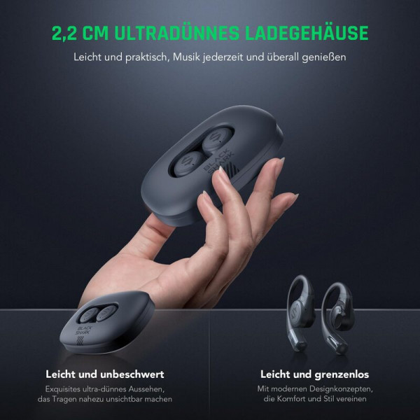 Бездротові навушники TWS Black Shark Open Bluetooth Earphones Black (BHR8844CN)