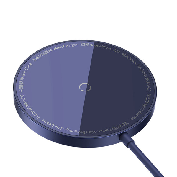 Бездротовий зарядний пристрій Baseus Simple Mini3 Magnetic Wireless Charger 15W Dusty Purple
