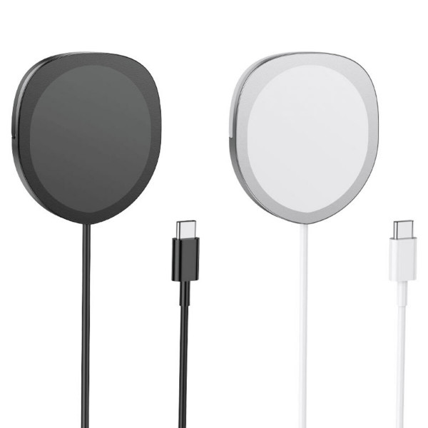 Бездротовий зарядний пристрій BOROFONE BQ12 Core magnetic holder wireless fast charger Black