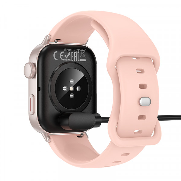 Бездротовий зарядний пристрій для смарт-годинника HOCO Y32 Smart sports watch charging cable Black (6942007659079)